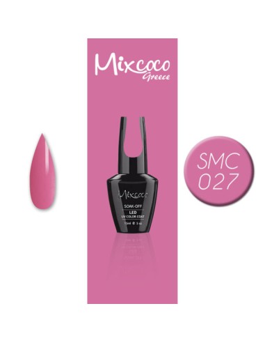 SMC 027 BARNIZ SEMIPERMANENTE MIXCOCO 15ML (ROSA FRIO)