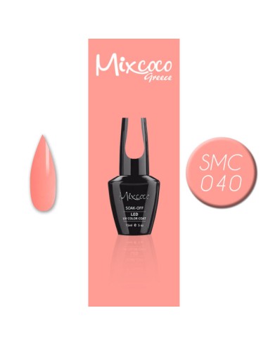 SMC 040 BARNIZ SEMIPERMANENTE MIXCOCO 15ML (SALMÓN ROSADO)