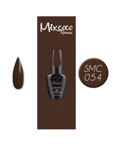 SMC 054 MIXCOCO BARNIZ SEMI-PERMANENTE 15ML (MARRÓN OSCURO-GRIS)