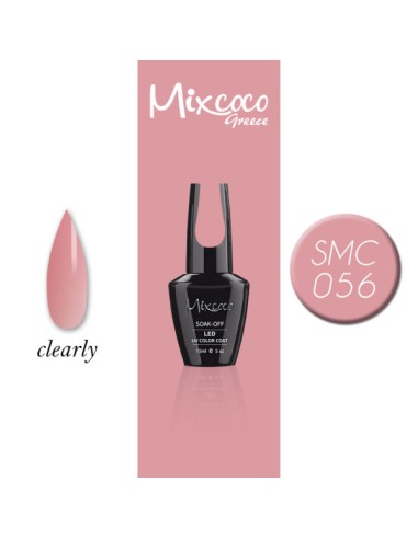 SMC 056 BARNIZ SEMI-PERMANENTE MIXCOCO 15ML (ROSA TRANSPARENTE)