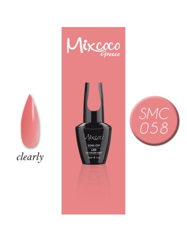 SMC 058 BARNIZ SEMI-PERMANENTE MIXCOCO 15ML (CEREZA TRANSPARENTE)