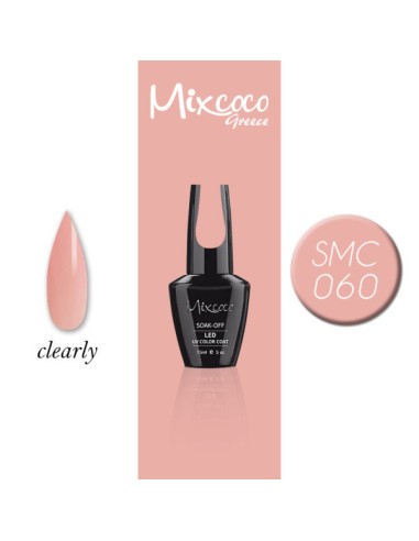 SMC 060 MIXCOCO BARNIZ SEMI-PERMANENTE 15ML (TRANSPARENTE-ROSA CLARO)