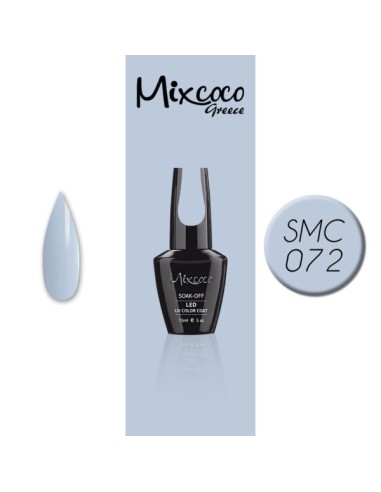 SMC 072 BARNIZ SEMI-PERMANENTE MIXCOCO 15ML (AZUL GRIS)