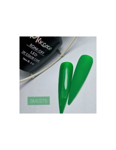 SMC 075 BARNIZ SEMI-PERMANENTE MIXCOCO 15ML (VERDE)