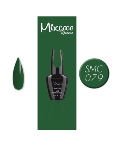 SMC 079 BARNIZ SEMIPERMANENTE MIXCOCO 15ML (VERDE OPACO)