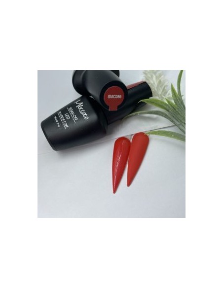 SMC 086 BARNIZ SEMIPERMANENTE MIXCOCO 15ML (PERLA NARANJA-ROJA