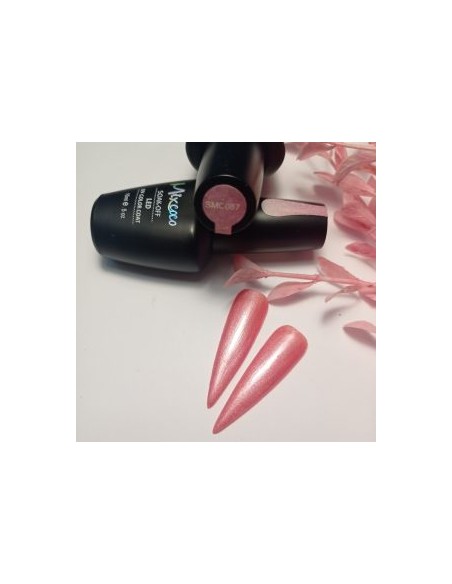SMC 087 BARNIZ SEMIPERMANENTE MIXCOCO 15ML (BRILLO ROSA-PERLA)