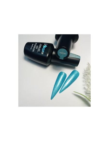 SMC 089 BARNIZ SEMIPERMANENTE MIXCOCO 15ML (AZUL SHIMMER-PERLA)