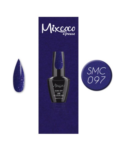 SMC 097 BARNIZ SEMIPERMANENTE MIXCOCO 15ML (BRILLO AZUL-RUNA)