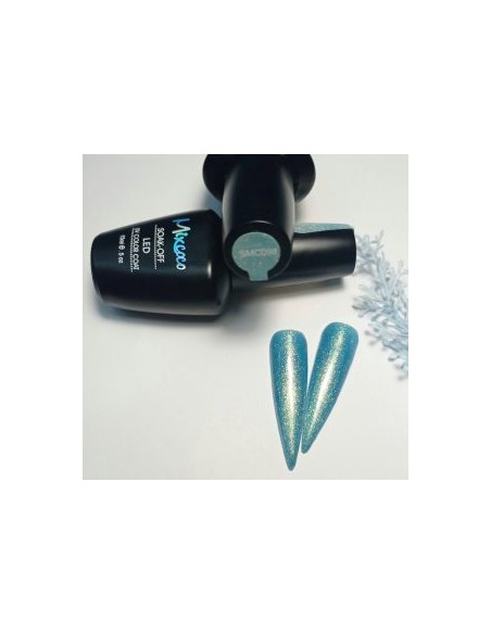SMC 098 BARNIZ SEMIPERMANENTE MIXCOCO 15ML (PURPURINA AZUL)