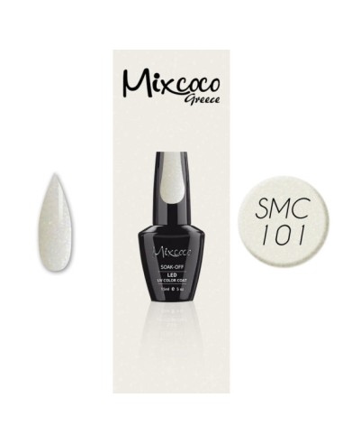 SMC 101 BARNIZ SEMI-PERMANENTE MIXCOCO 15ML (LECHE IRIDISCENTE-SHIMMER)