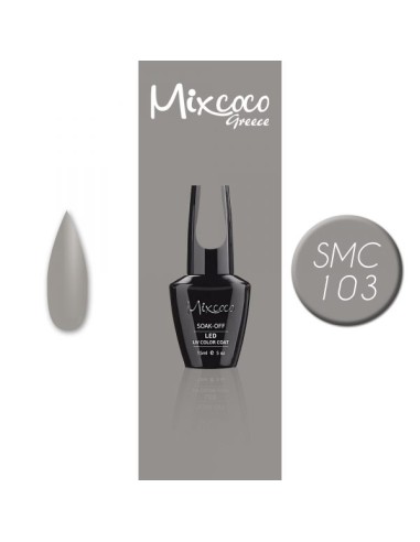 SMC 103 BARNIZ SEMIPERMANENTE MIXCOCO 15ML (GRIS)