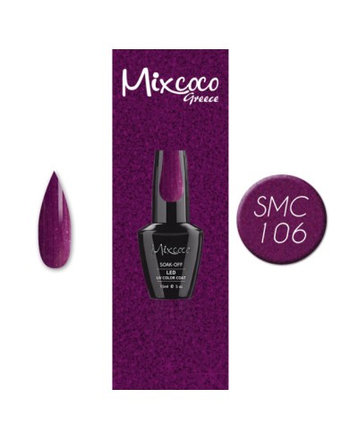 SMC 106 BARNIZ SEMI-PERMANENTE MIXCOCO 15ML (PÚRPURA METÁLICO)