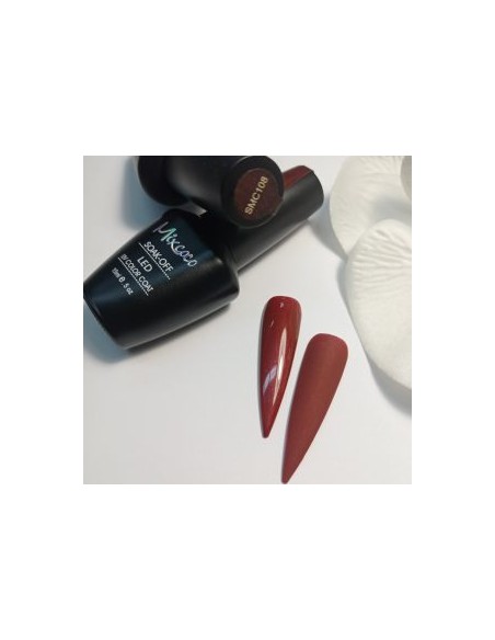 SMC 108 BARNIZ SEMI-PERMANENTE MIXCOCO 15ML (CERÁMICA BORGOÑA METÁLICA)