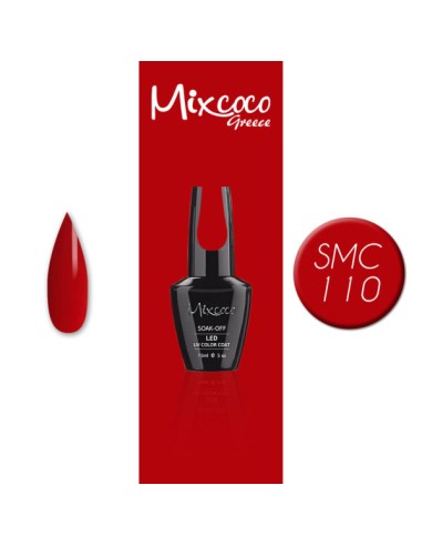 SMC 110 BARNIZ SEMI-PERMANENTE MIXCOCO 15ML (ROJO)