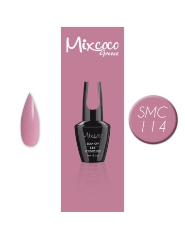 SMC 114 BARNIZ SEMIPERMANENTE MIXCOCO 15ML (ROSA FRÍO)