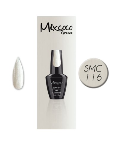 SMC 116 BARNIZ SEMIPERMANENTE MIXCOCO 15ML (PERLA BLANCA)