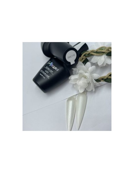 SMC 116 BARNIZ SEMIPERMANENTE MIXCOCO 15ML (PERLA BLANCA)