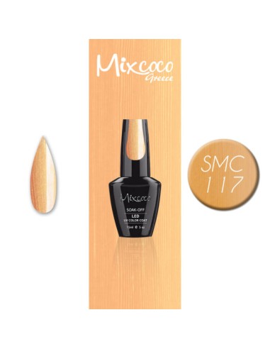 SMC 117 BARNIZ SEMIPERMANENTE MIXCOCO 15ML (PERLA DE MELOCOTÓN)