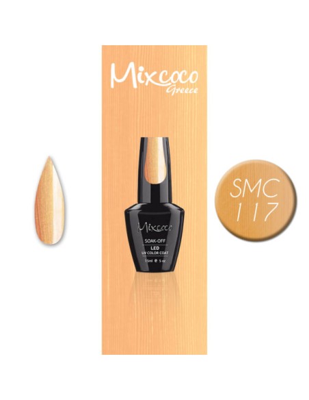 SMC 117 BARNIZ SEMIPERMANENTE MIXCOCO 15ML (PERLA DE MELOCOTÓN)