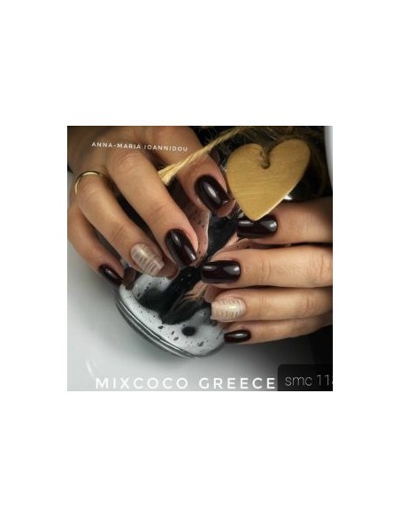 SMC 118 BARNIZ SEMIPERMANENTE MIXCOCO 15ML (MARRÓN NEGRO)