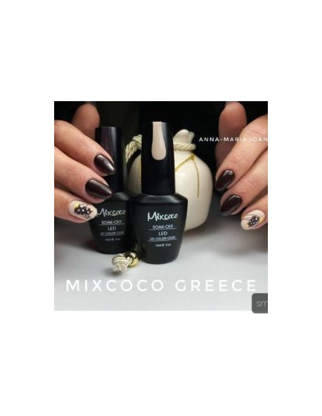 SMC 123 BARNIZ SEMIPERMANENTE MIXCOCO 15ML (MARRÓN-BORGOÑA OSCURO)