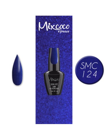 SMC 124 BARNIZ SEMI-PERMANENTE MIXCOCO 15ML (BLUE SHIMMER)