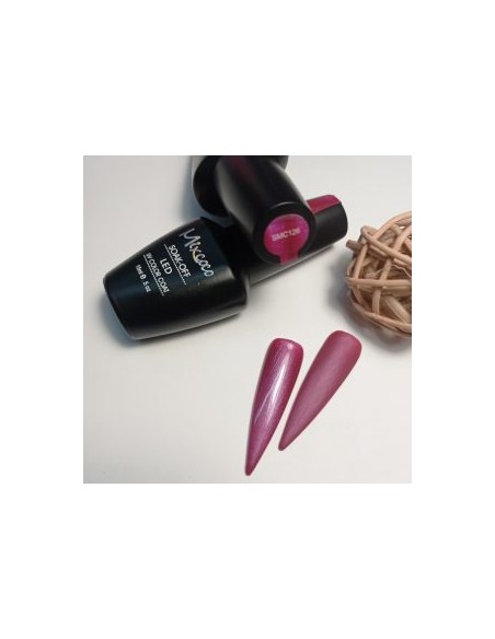 SMC 126 BARNIZ SEMI-PERMANENTE MIXCOCO 15ML (FUCSIA-MORADO PERLA)