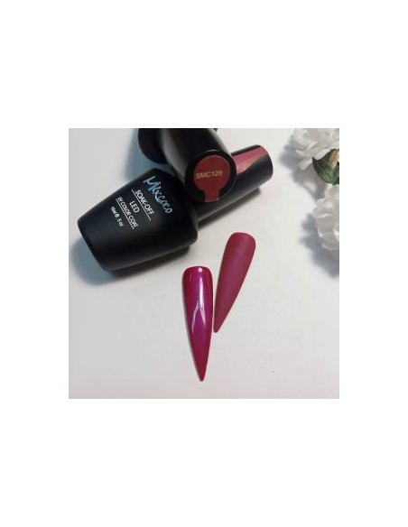 SMC 129 BARNIZ SEMI-PERMANENTE MIXCOCO 15ML (ROSE-DARK SHIMMER)
