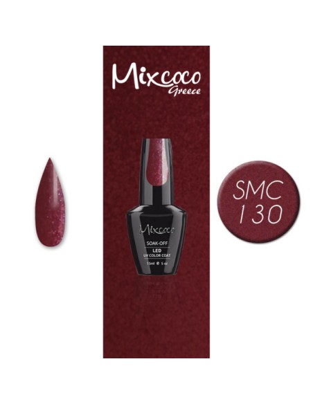 SMC 130 BARNIZ SEMI-PERMANENTE MIXCOCO 15ML (CHERRY SHIMMER)