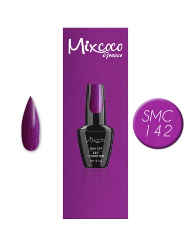 SMC 142 BARNIZ SEMI-PERMANENTE MIXCOCO 15ML (PURPLE PEARL)