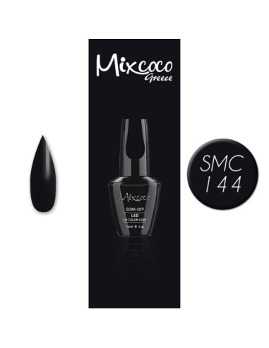 SMC 144 BARNIZ SEMI-PERMANENTE MIXCOCO 15ML (NEGRO)