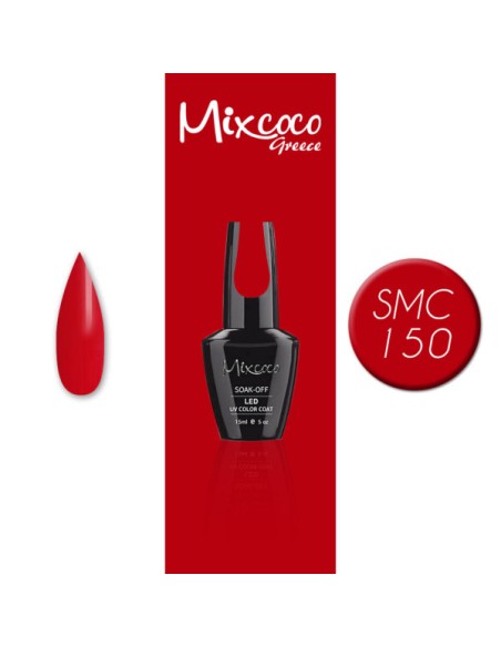 SMC 150 BARNIZ SEMI-PERMANENTE MIXCOCO 15ML (RED SHIMMER)