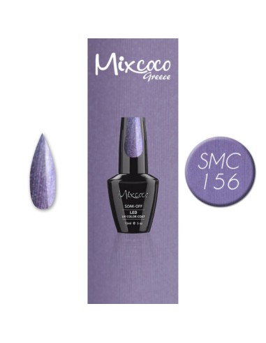 SMC 156 BARNIZ SEMI-PERMANENTE MIXCOCO 15ML (GRIS-MORADO METALIZADO)