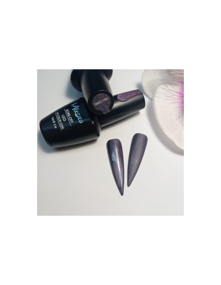 SMC 156 BARNIZ SEMI-PERMANENTE MIXCOCO 15ML (GRIS-MORADO METALIZADO)