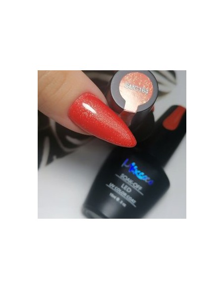 SMC 164 BARNIZ SEMI-PERMANENTE MIXCOCO 15ML (NARANJA-ROJO BRILLO)