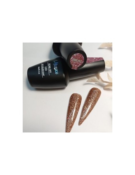 SMC 167 BARNIZ SEMIPERMANENTE MIXCOCO 15ML (BRILLO MARRÓN-GRIS)