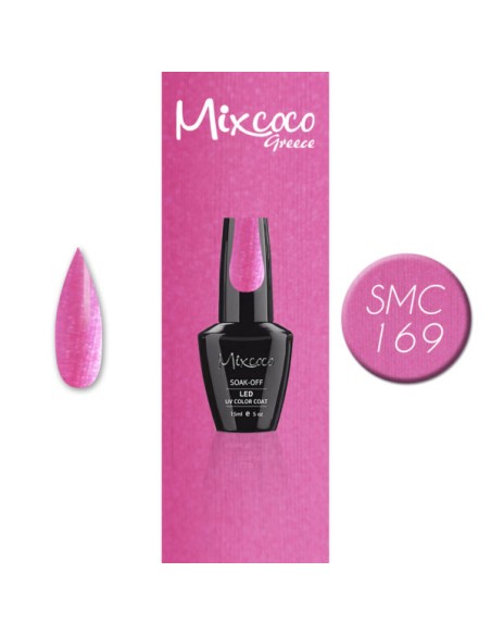 SMC 169 BARNIZ SEMIPERMANENTE MIXCOCO 15ML (FUCHSIA SHIMMER-METALLIC)