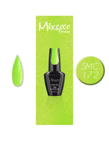 SMC 172 BARNIZ SEMIPERMANENTE MIXCOCO 15ML (VERDE BRILLO)