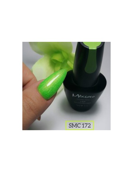 SMC 172 BARNIZ SEMIPERMANENTE MIXCOCO 15ML (VERDE BRILLO)