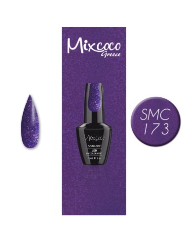 SMC 173 BARNIZ SEMIPERMANENTE MIXCOCO 15ML (PURPLE SHIMMER)