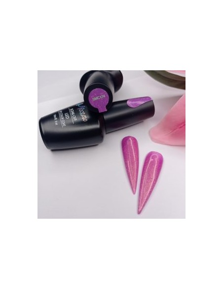 SMC 174 BARNIZ SEMIPERMANENTE MIXCOCO 15ML (SHIMMER FUCHSIA)