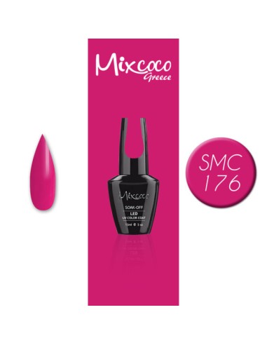 SMC 176 BARNIZ SEMIPERMANENTE MIXCOCO 15ML (FUCSIA)