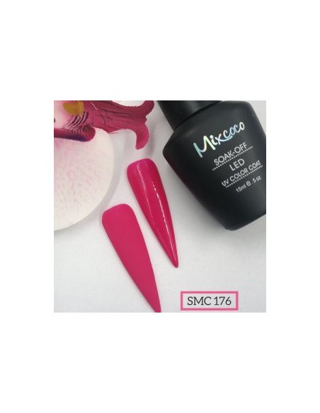 SMC 176 BARNIZ SEMIPERMANENTE MIXCOCO 15ML (FUCSIA)