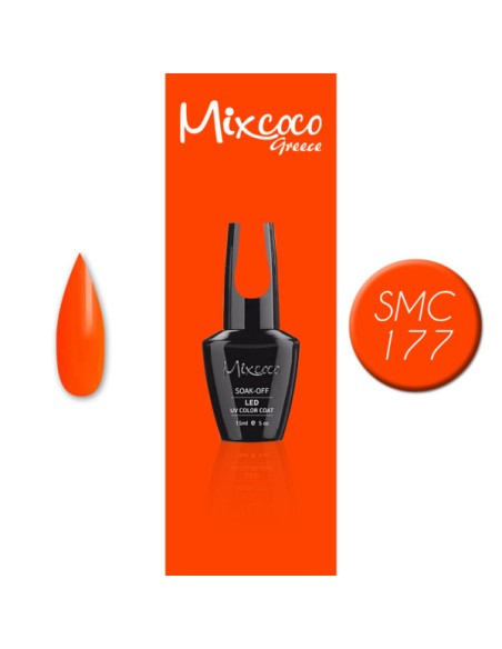 SMC 177 BARNIZ SEMIPERMANENTE MIXCOCO 15ML (ORANGE THERMO)