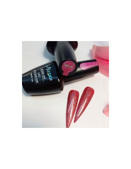 SMC 183 BARNIZ SEMIPERMANENTE MIXCOCO 15ML (KERASI GLITTER)