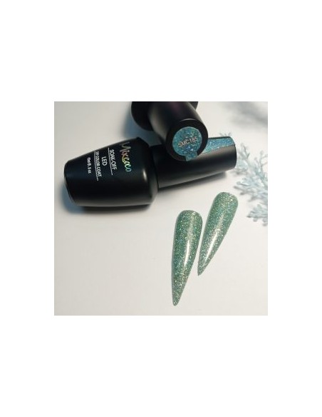 SMC 185 BARNIZ SEMIPERMANENTE MIXCOCO 15ML (BRILLO AZUL-VERDE)