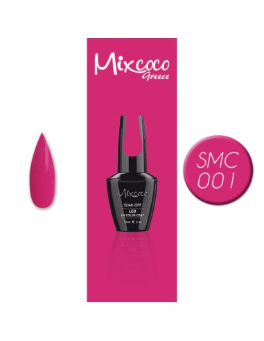 SMC 001 BARNIZ SEMIPERMANENTE MIXCOCO 15ML (ROSA INTENSO)