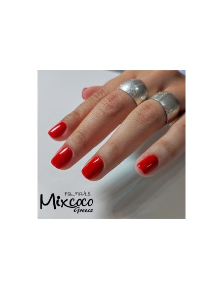 SMC 008 BARNIZ SEMIPERMANENTE MIXCOCO 15ML (ROJO AL FUEGO)