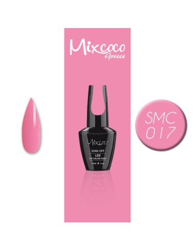 SMC 017 BARNIZ SEMI-PERMANENTE MIXCOCO 15ML (BUBBLEGUM LIGHT)